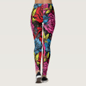 Leggings Bold Punk Blooms Floral (Dos)