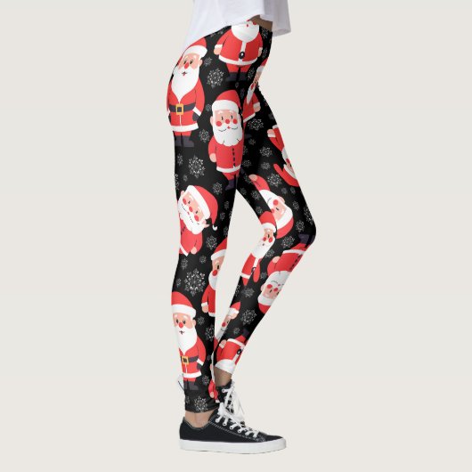 Leggings Bold Santa Claus Black Novelty Party (Droite)