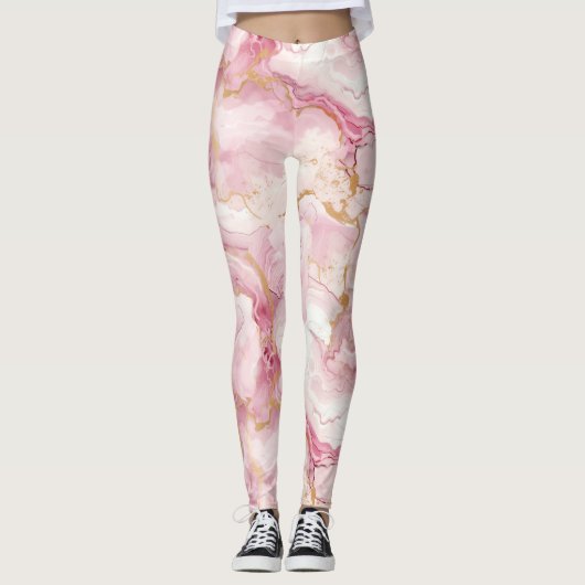 Leggings Bonbon rose doux (Devant)