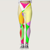 Leggings Bonbons couleurs grand pastel divine design (Devant)
