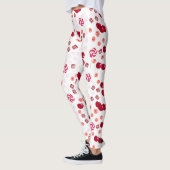 Leggings Bonbons de cerise brillant doux lollipopes doux (Gauche)