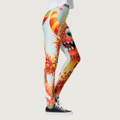 Leggings Bonbons de Monster heureux Design (Droite)