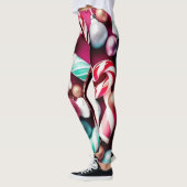 Leggings Bonbons de Noël (Gauche)