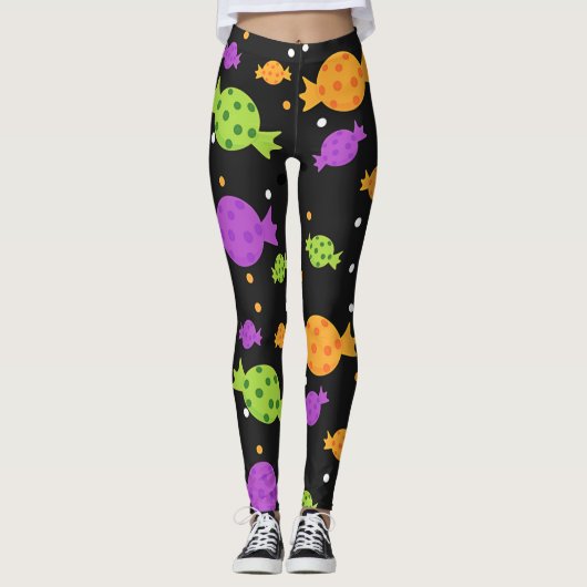 Leggings Bonbons d'Halloween (Devant)