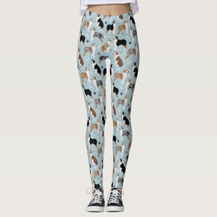 Leggings Bones et pattes de berger australiens