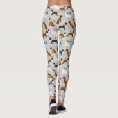 Leggings Bones et pattes de chien de boxe (Dos)