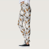 Leggings Bones et pattes de chien de boxe (Gauche)