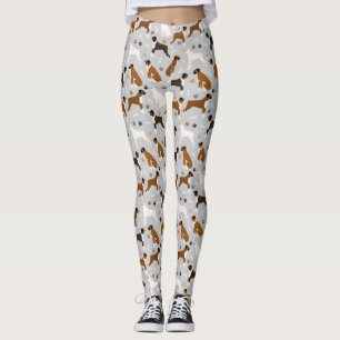 Leggings Bones et pattes de chien de boxe