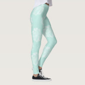 Leggings Bonheur plante | Pastel Succulent Motif (Droite)