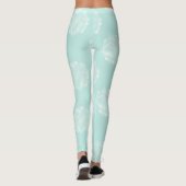 Leggings Bonheur plante | Pastel Succulent Motif (Dos)