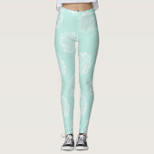 Leggings Bonheur plante | Pastel Succulent Motif (Devant)
