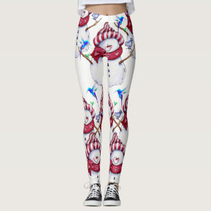 Leggings bonhomme de neige