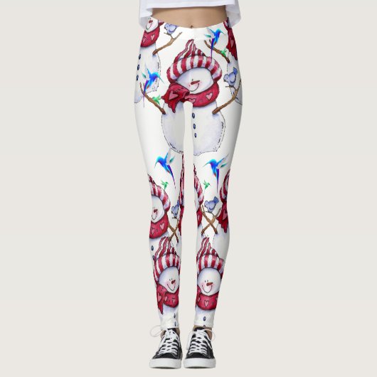 Leggings bonhomme de neige (Devant)