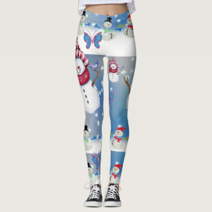 Leggings bonhomme de neige