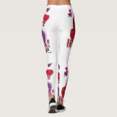 Leggings Bonjour Bébé Parrot Avec Coeurs (Dos)