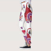Leggings Bonjour Bébé Parrot Avec Coeurs (Gauche)