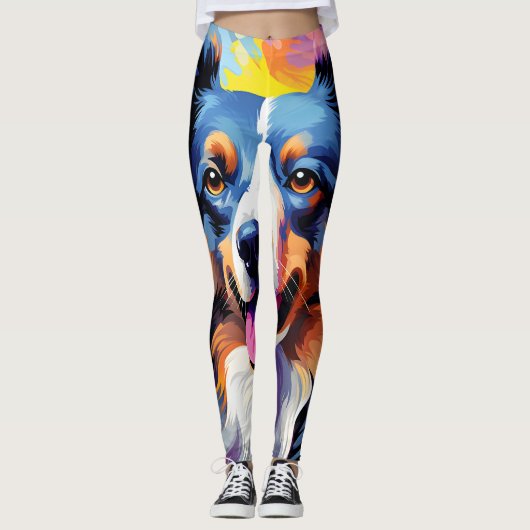 Leggings Bonne aquarelle Sunny Puppy (Devant)