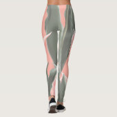 Leggings Bonne fête des mères ! Fleurs de tulipes de pêche  (Dos)