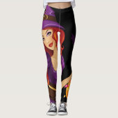 Leggings Bonne Halloween Éffrayant Candy (Devant)