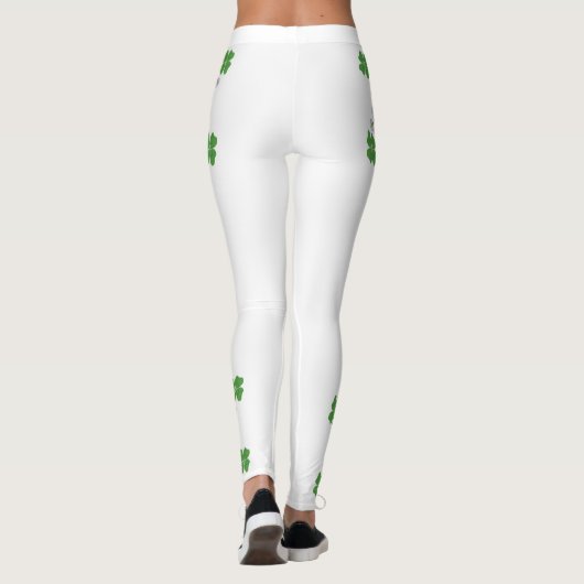 Leggings Bonne Saint Patrick ! Clover avec Calla (Dos)