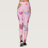 Leggings Bonne Saint Valentin 2023 Avec amour du coeur (Dos)