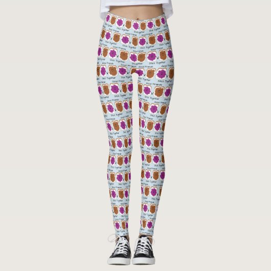 Leggings Bons amis PB&J mignons (Devant)