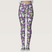 Leggings Boomerangs du milieu du siècle (Devant)