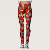 Leggings Boomerangs du milieu du siècle (Devant)