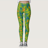 Leggings Boomerangs du milieu du siècle (Devant)