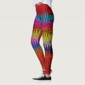 Leggings Bootyliscious Liquid Peinture arc-en-ciel Cravate  (Gauche)