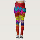 Leggings Bootyliscious Liquid Peinture arc-en-ciel Cravate  (Devant)