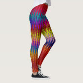 Leggings Bootyliscious Liquid Peinture arc-en-ciel Cravate (Droite)