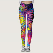 Leggings Bootyliscique Liquide Rainbow Jamaica Rave (Devant)