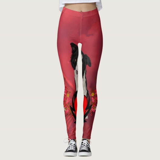 Leggings Border collie mignon (Devant)