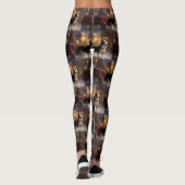Leggings Border Collie Noël Saison Festive (Dos)