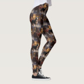 Leggings Border Collie Noël Saison Festive (Droite)