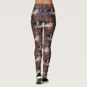Leggings Border Collie Saison de Noël Fêtes (Dos)