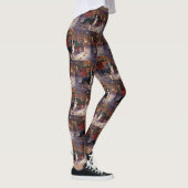 Leggings Border Collie Saison de Noël Fêtes (Droite)