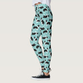 Leggings Bordure Collie et Empreinte de patte (Gauche)