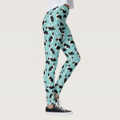 Leggings Bordure Collie et Empreinte de patte (Droite)