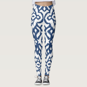 Leggings Bordure de dentelle : ikat cravate-teinture.