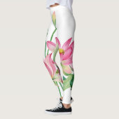 Leggings Bordure d'eau rose Lotus (Gauche)