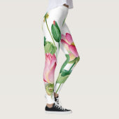 Leggings Bordure d'eau rose Lotus (Droite)