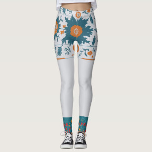 Leggings Bordure florale