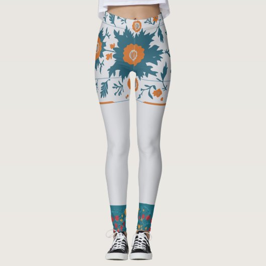 Leggings Bordure florale (Devant)