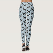 Leggings Bordure mignonne galloise Collie Cheep Chien Motif (Dos)