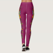 Leggings Bordure Tentacules Fleur Power Rétro 2 (Dos)
