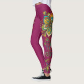 Leggings Bordure Tentacules Fleur Power Rétro 2 (Gauche)