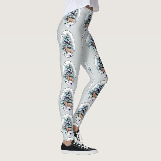 Leggings Bordure Terrier Noël (Droite)