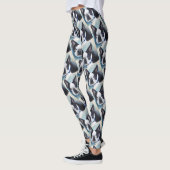LEGGINGS BOSTON NOIR ET BLANC TERRIER (Gauche)